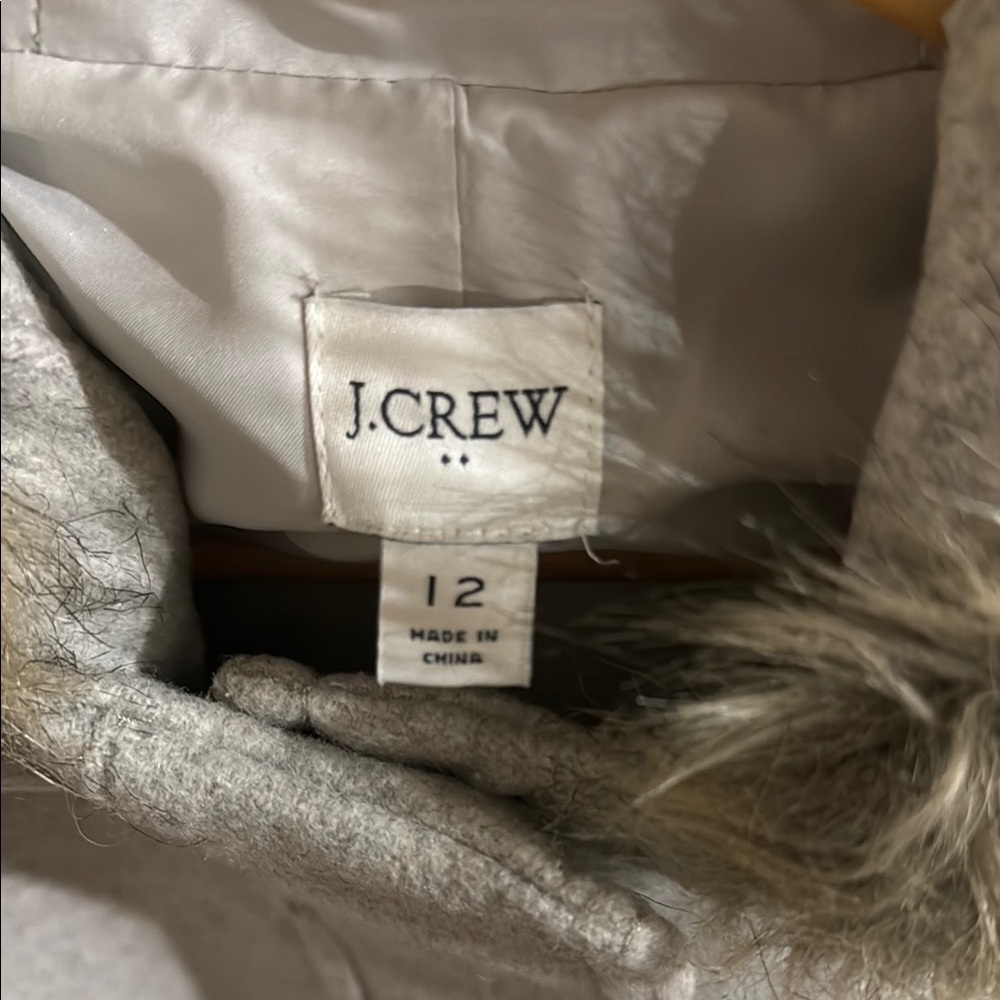 J. Crew Gray Pea Coat - Picture 3 of 10